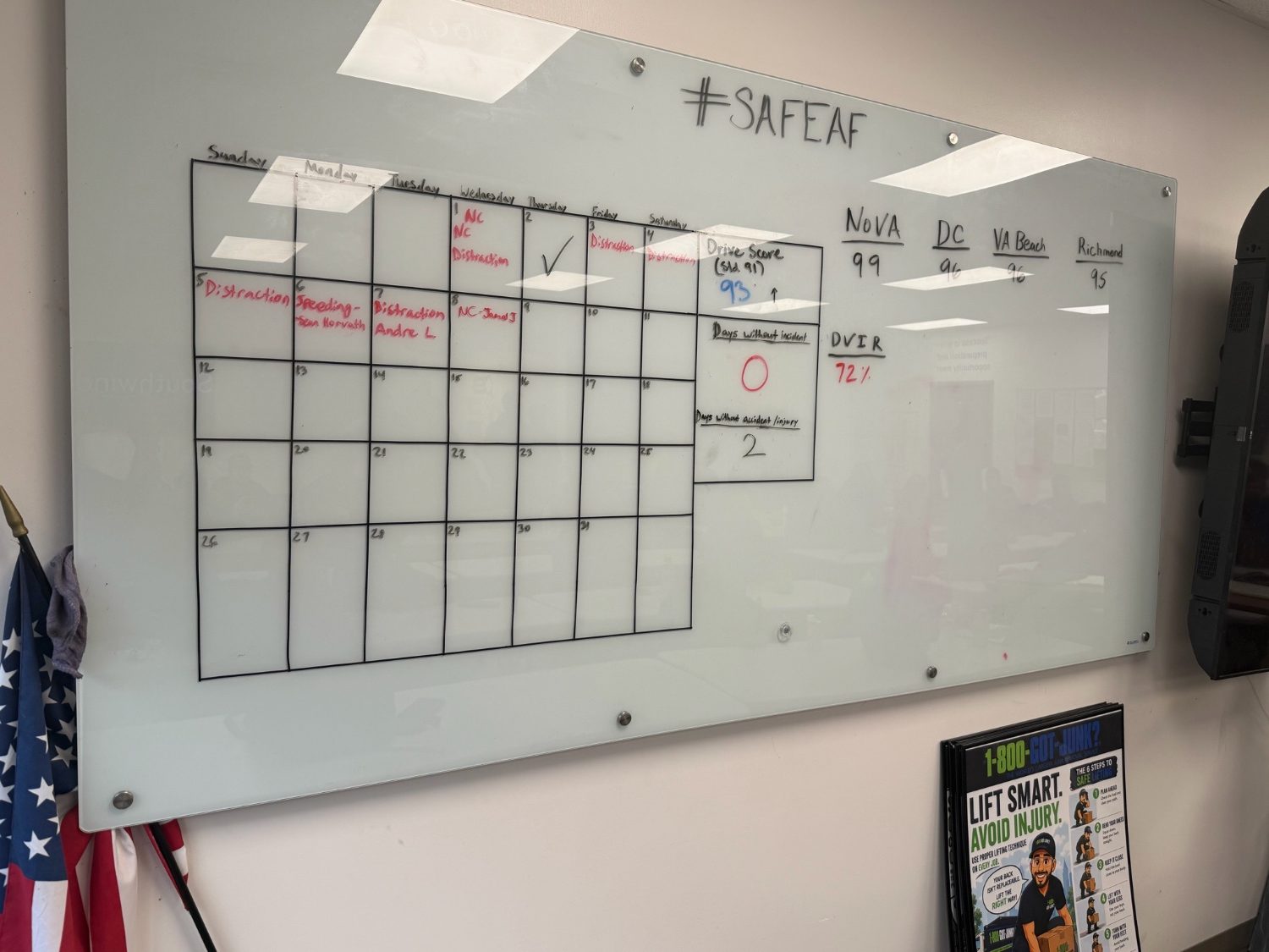 Atlanta #SAFEAF driving board